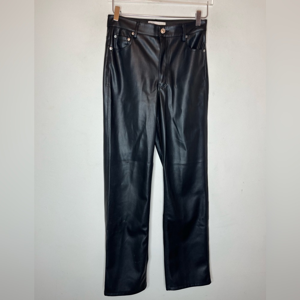 Zara Faux Leather Pants. Size 4